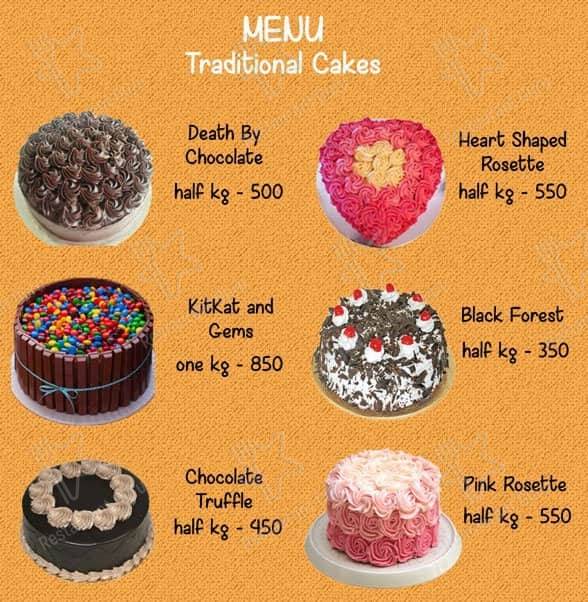 Cruffins Patisserie menu