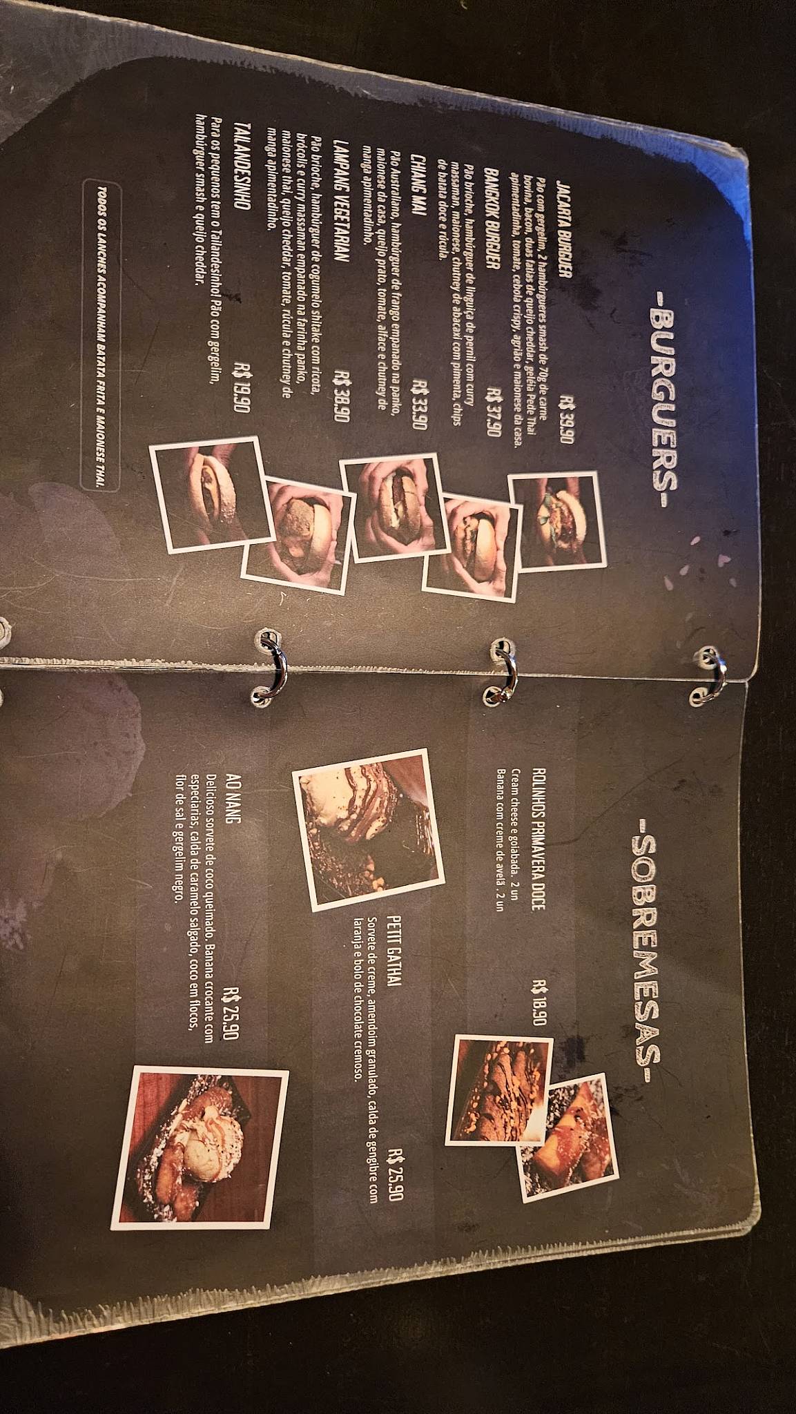 Pede Thai Restobar cardápio