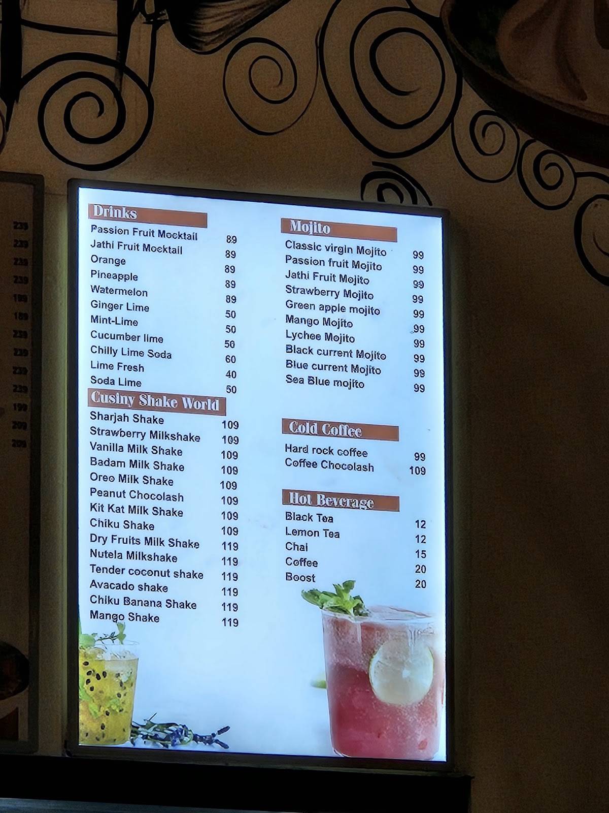 Cusiny Kakkanad menu