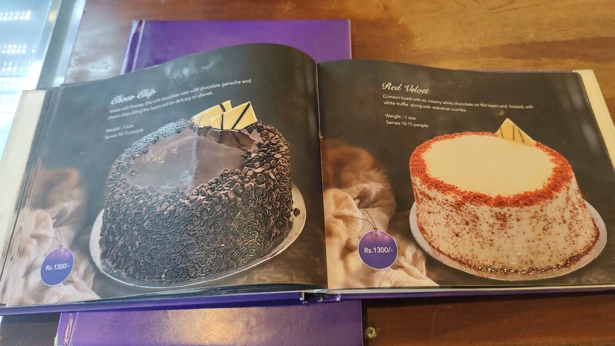 CutiePie Cakes menu