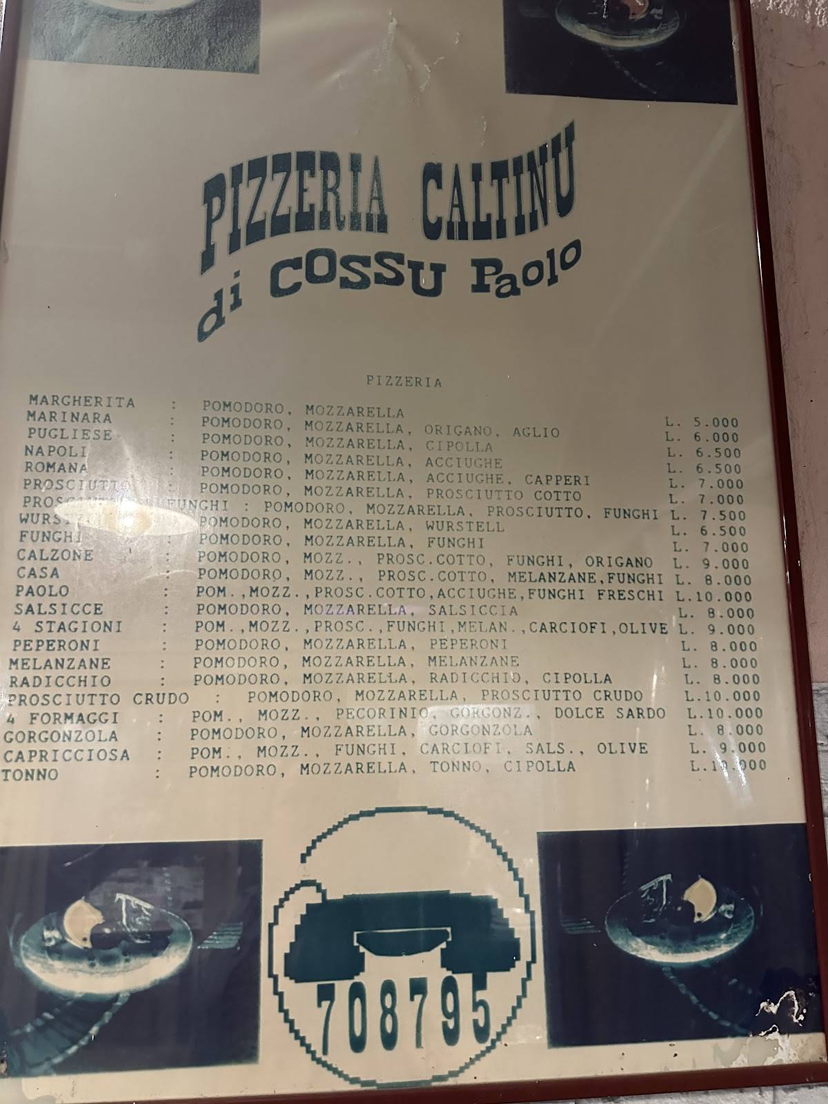 Menu di Ristorante Pizzeria da Gian Piero 