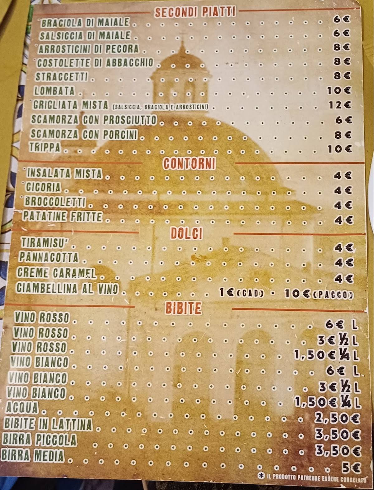 Menu di Da Checco Di Barbetta Paolo 