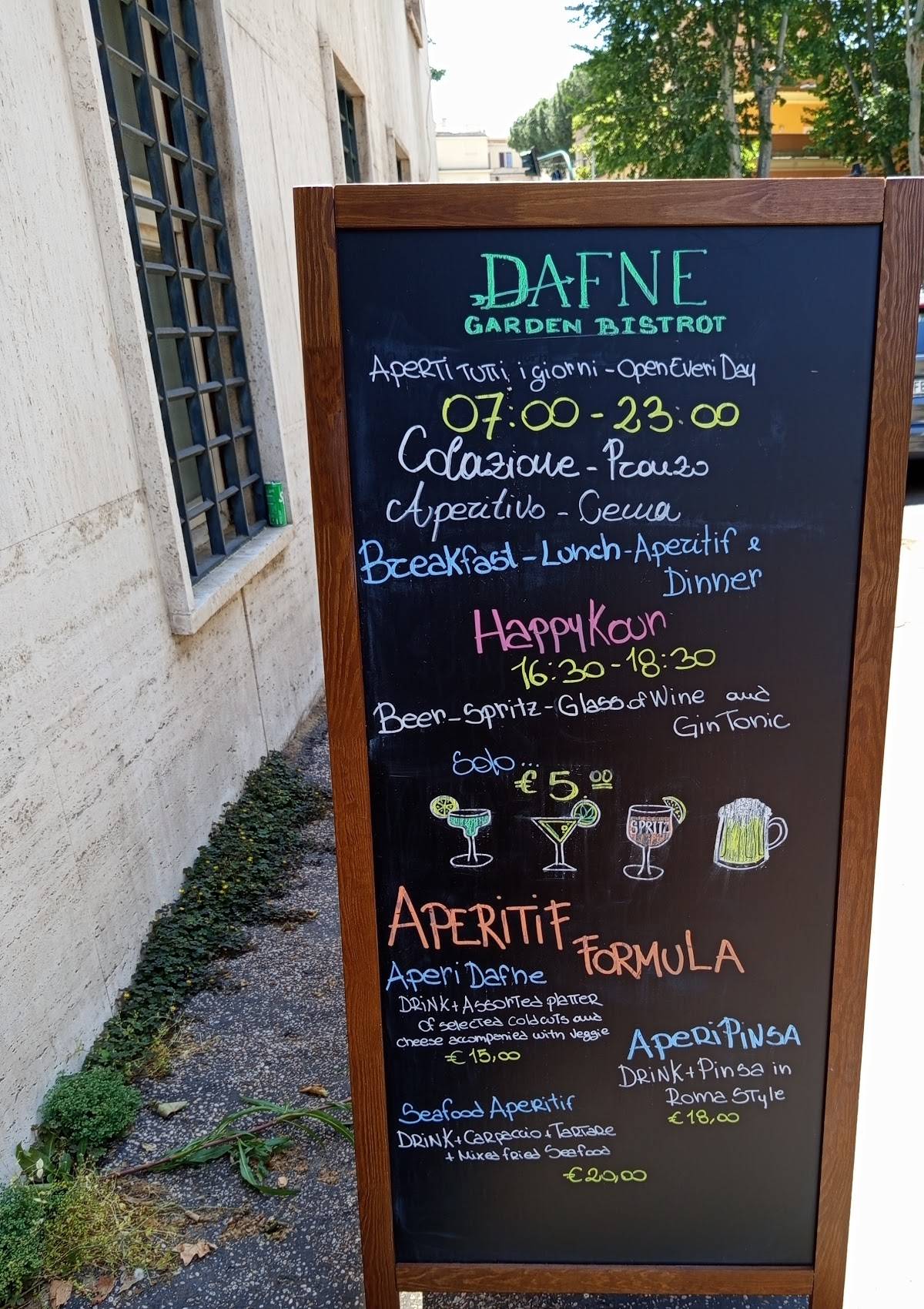 Menu di Dafne Garden Bistrot 