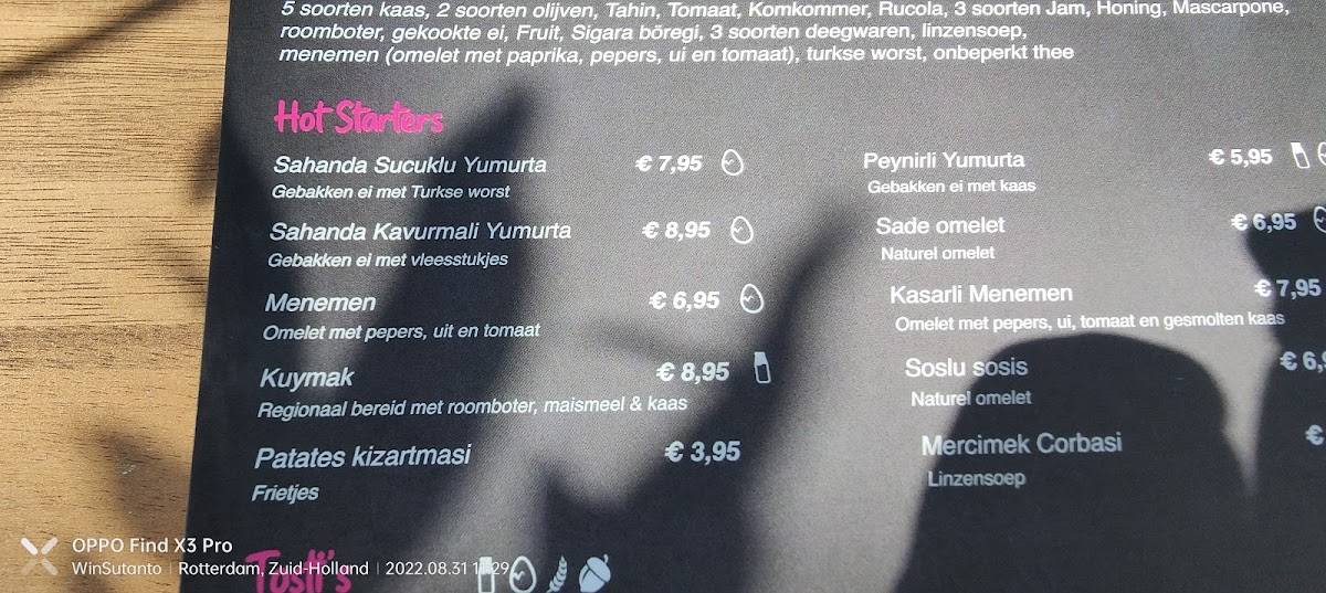 Menu de Dakpark Restaurant