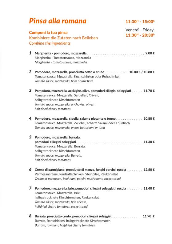 Menu di DanterEat 