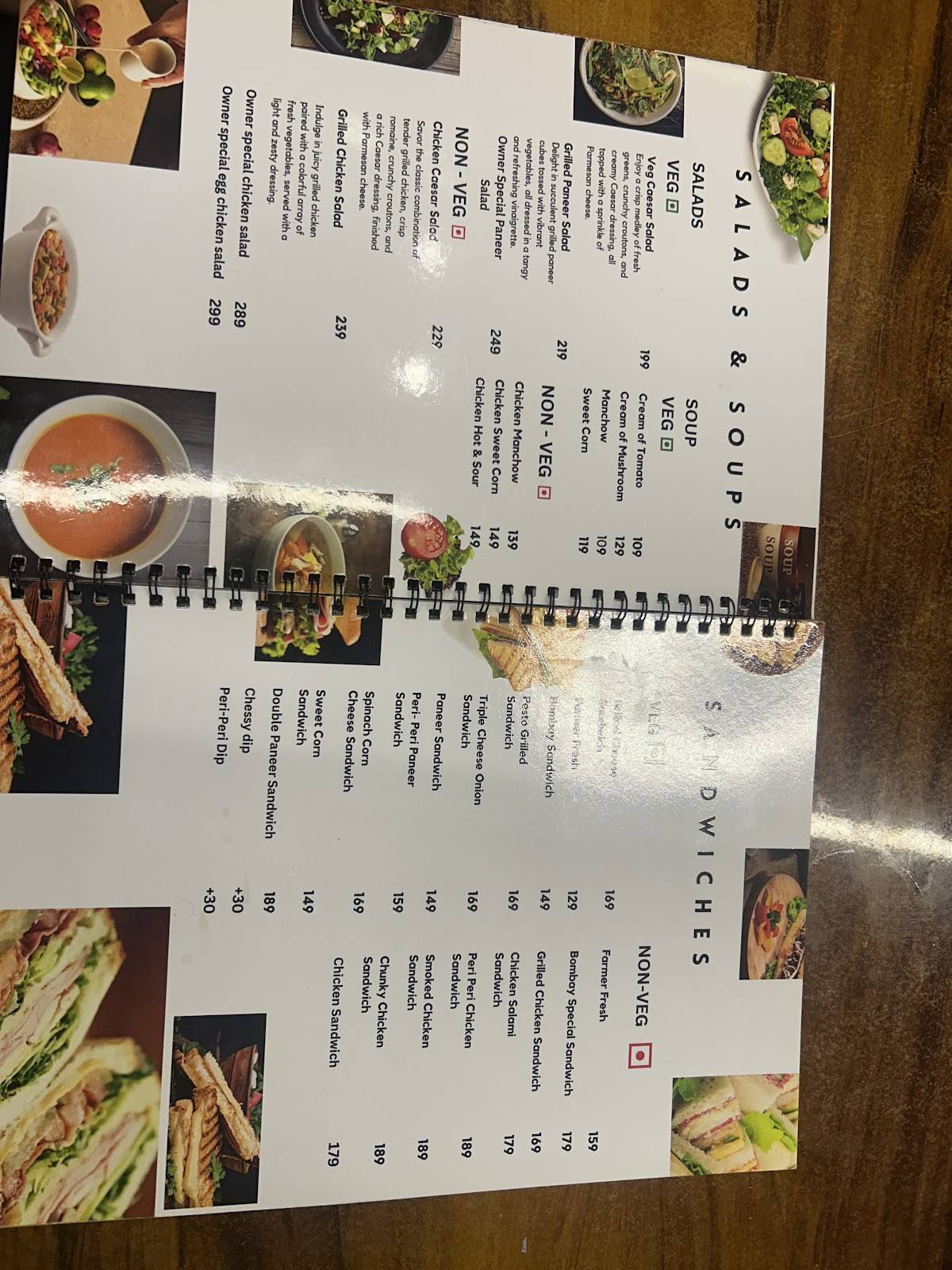 TREE HOUSE CAFE menu