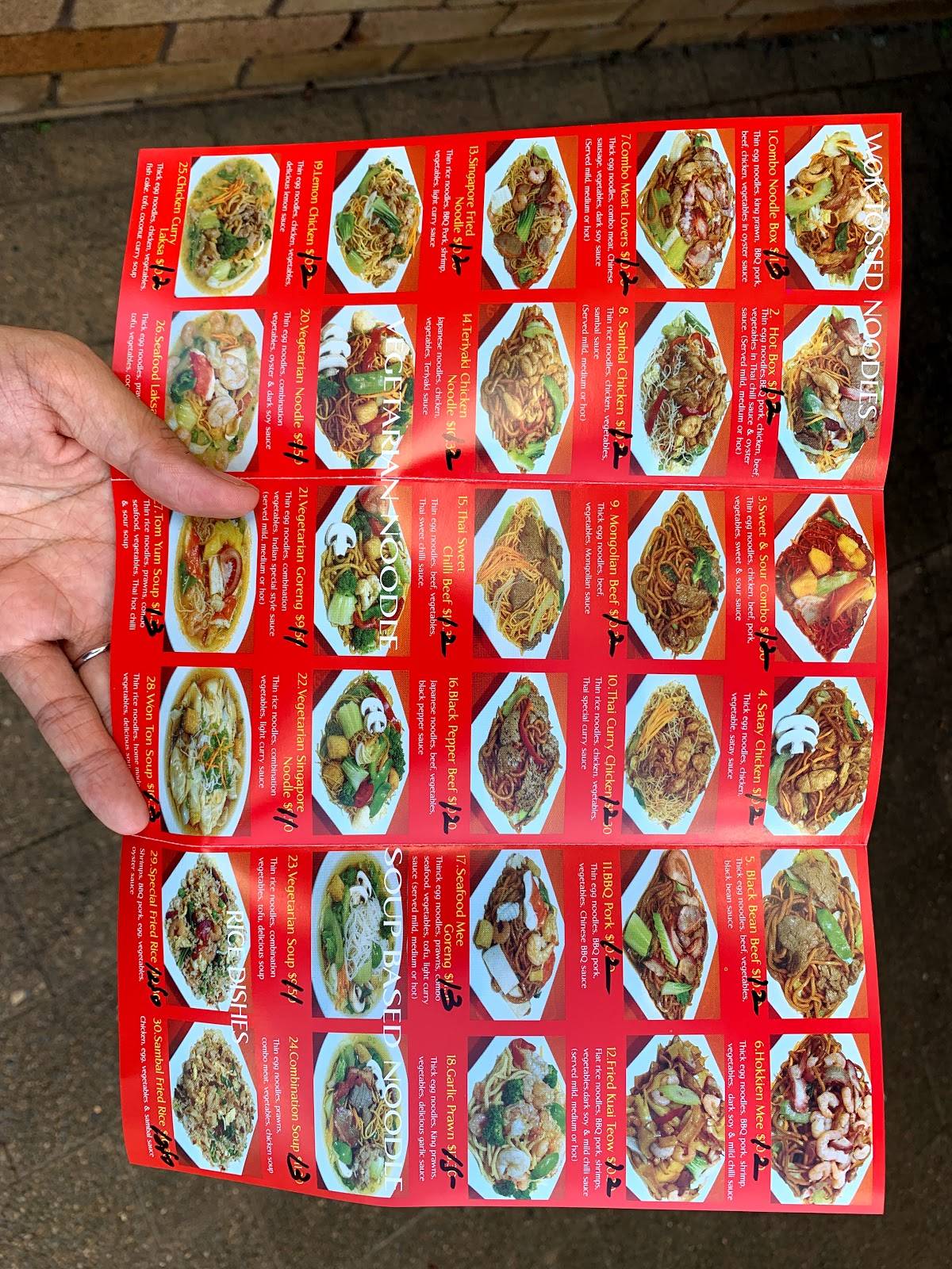 Menu at Delicious Noodle House fast food, Tahmoor