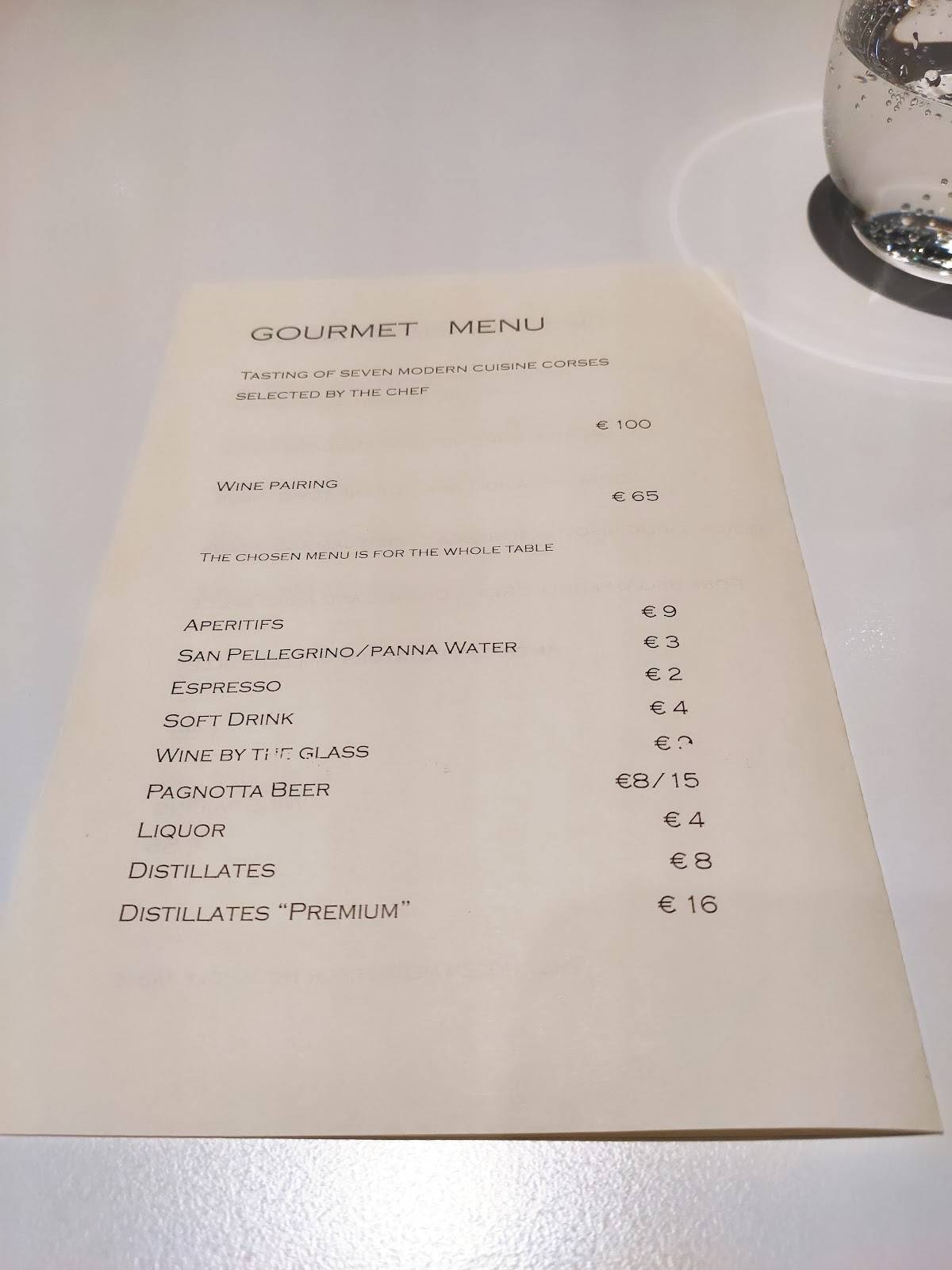 Menu di Dimora Ulmo ristorante 