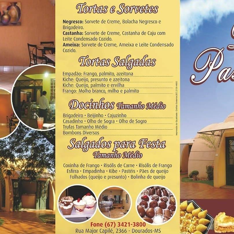 Doce & Pastel cardápio