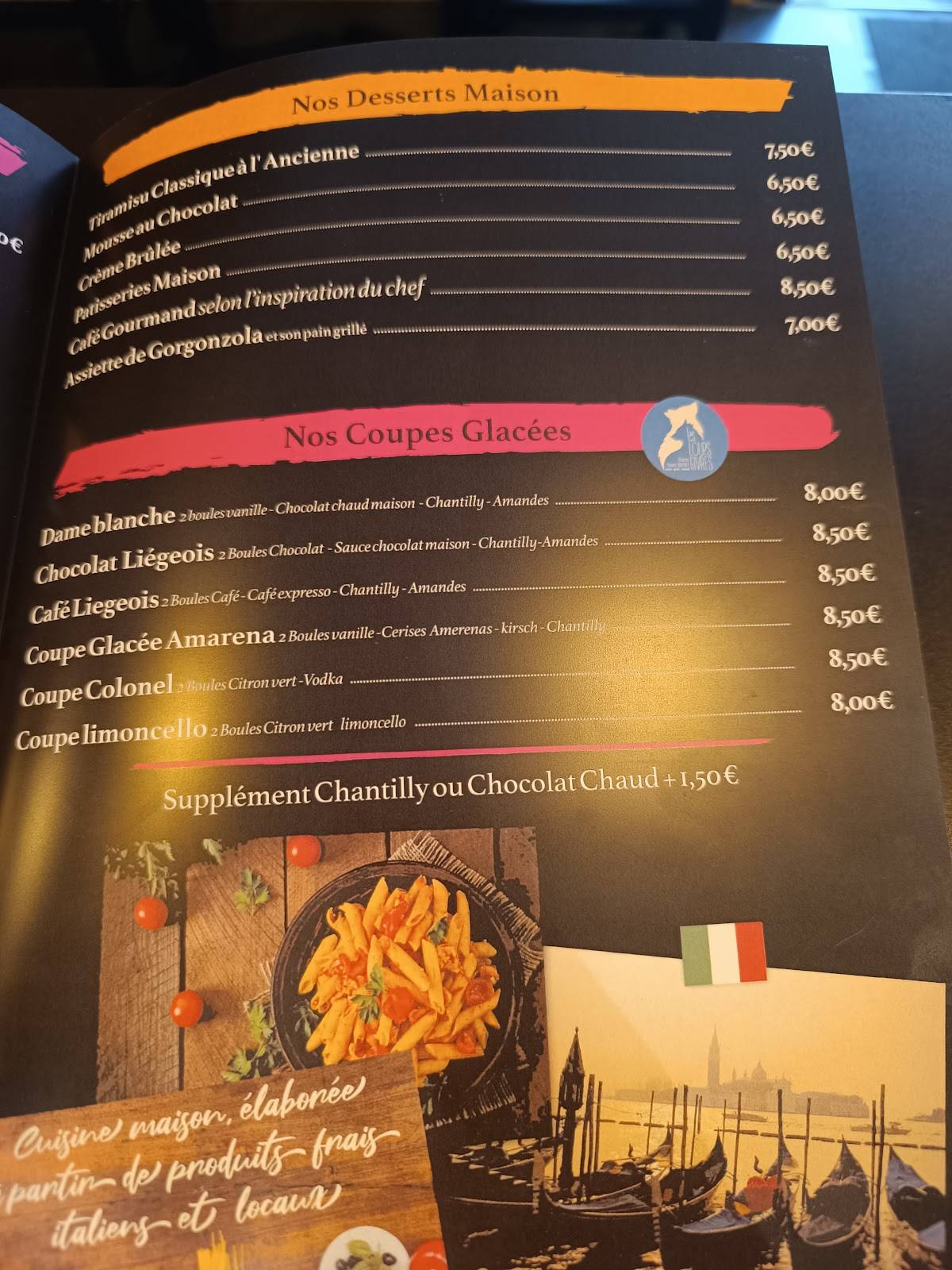 Menu de Dodo Mia