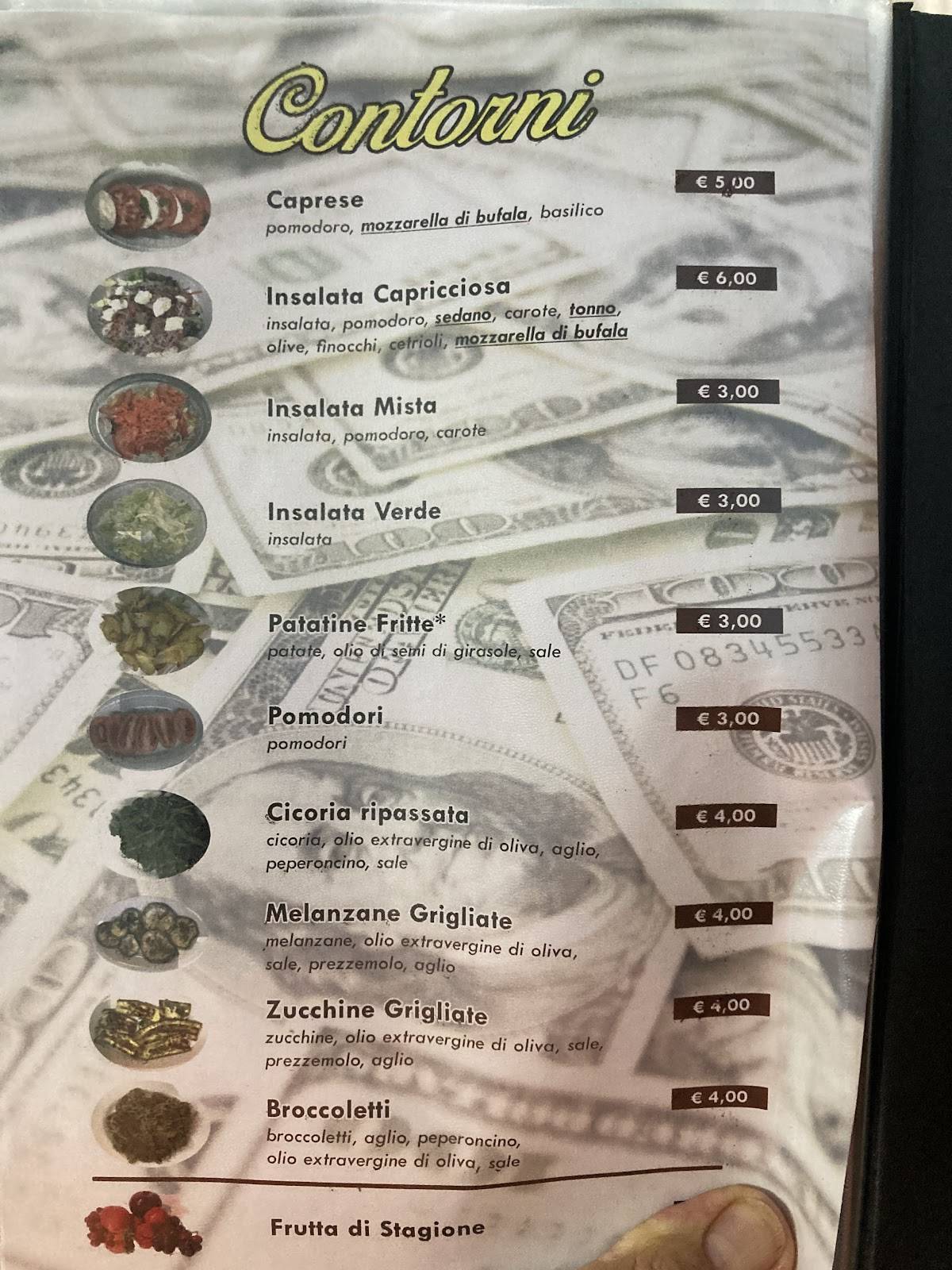 Menu di Dollaro 