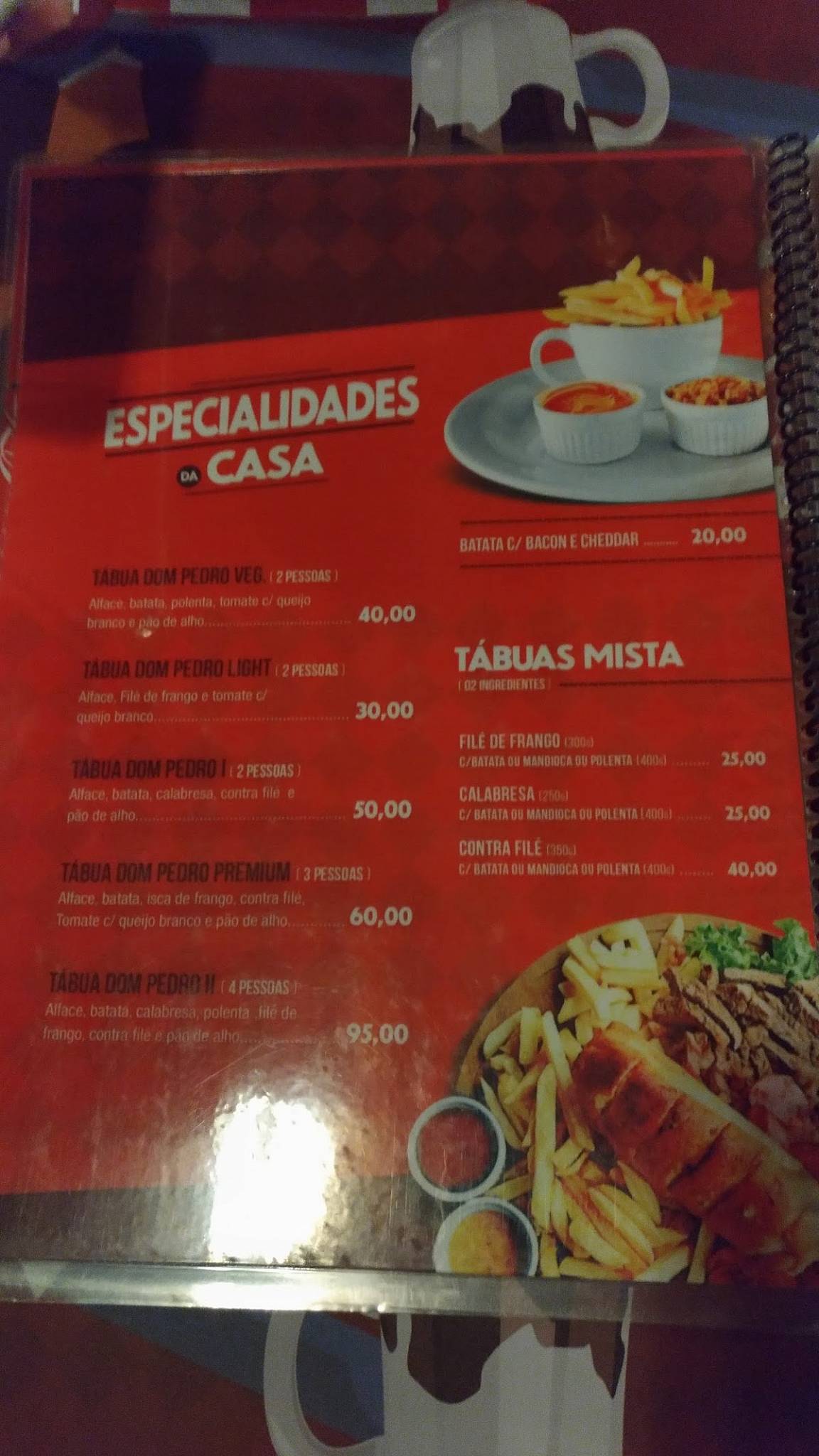 Dom Pedro Bistrô cardápio