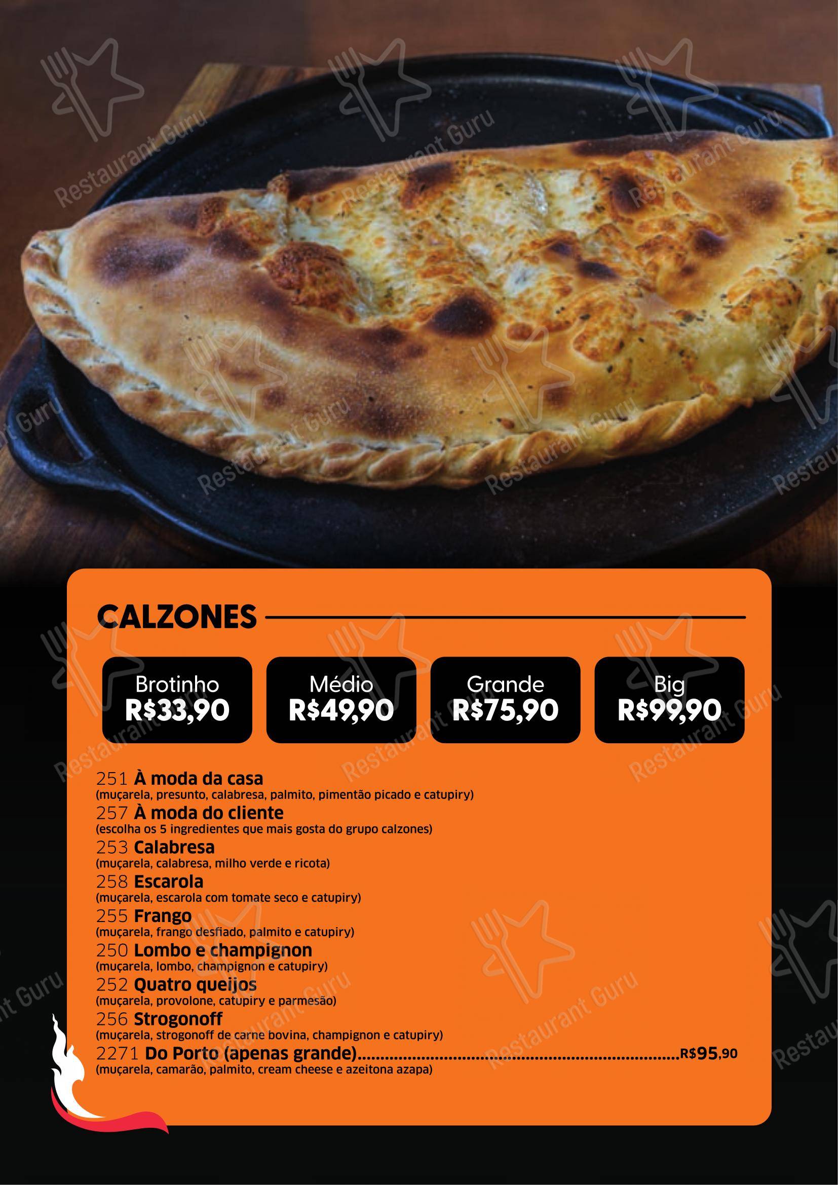 Menu para Domenico Ristorante Pizzaria pizzaria