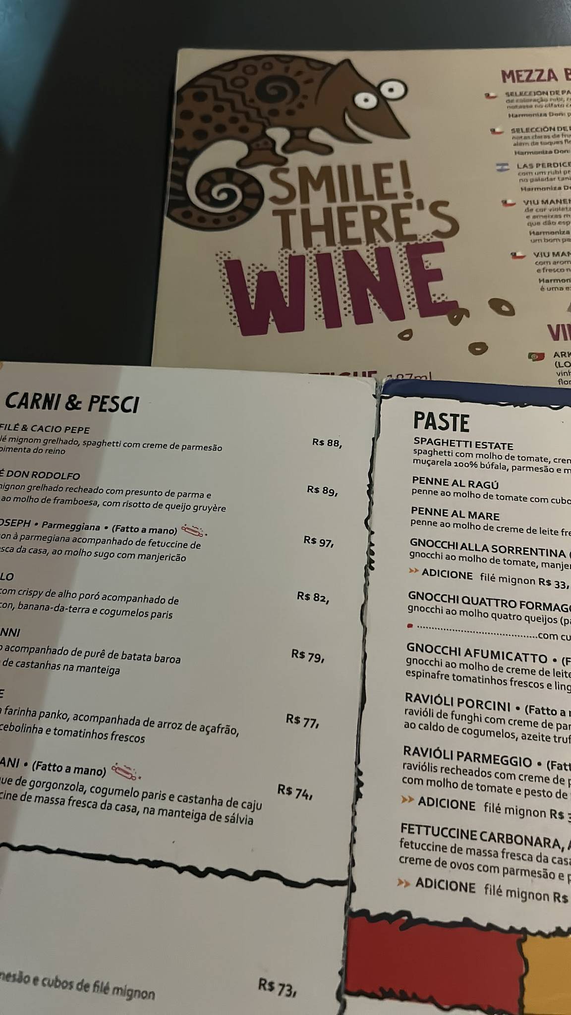 Don Camaleone cardápio