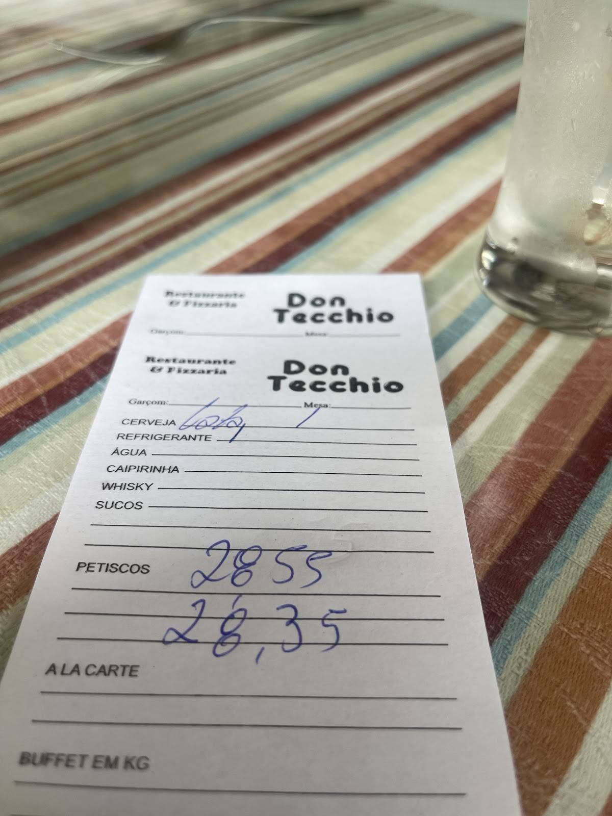 DON TECCHIO cardápio