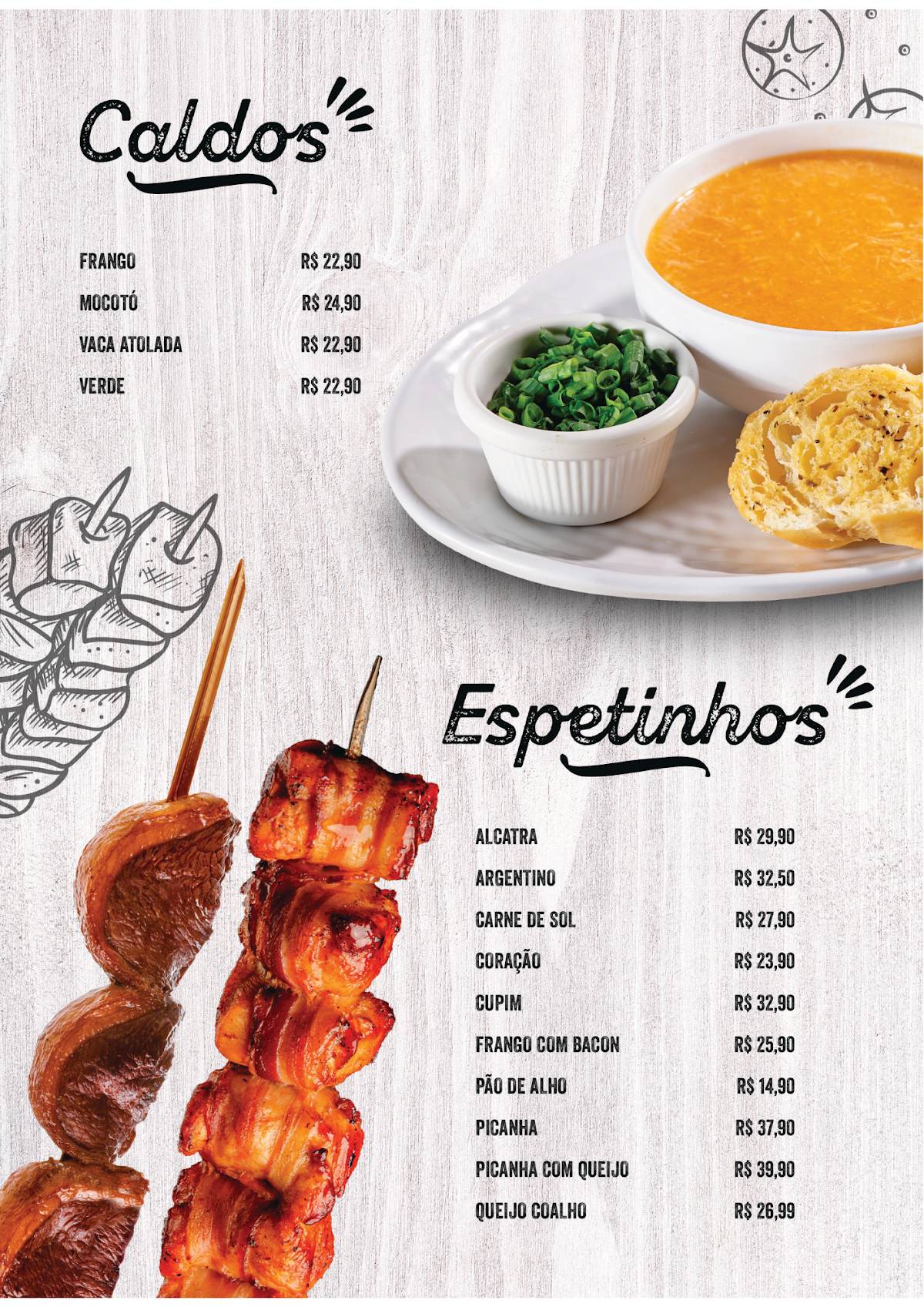 Dona Jú cardápio