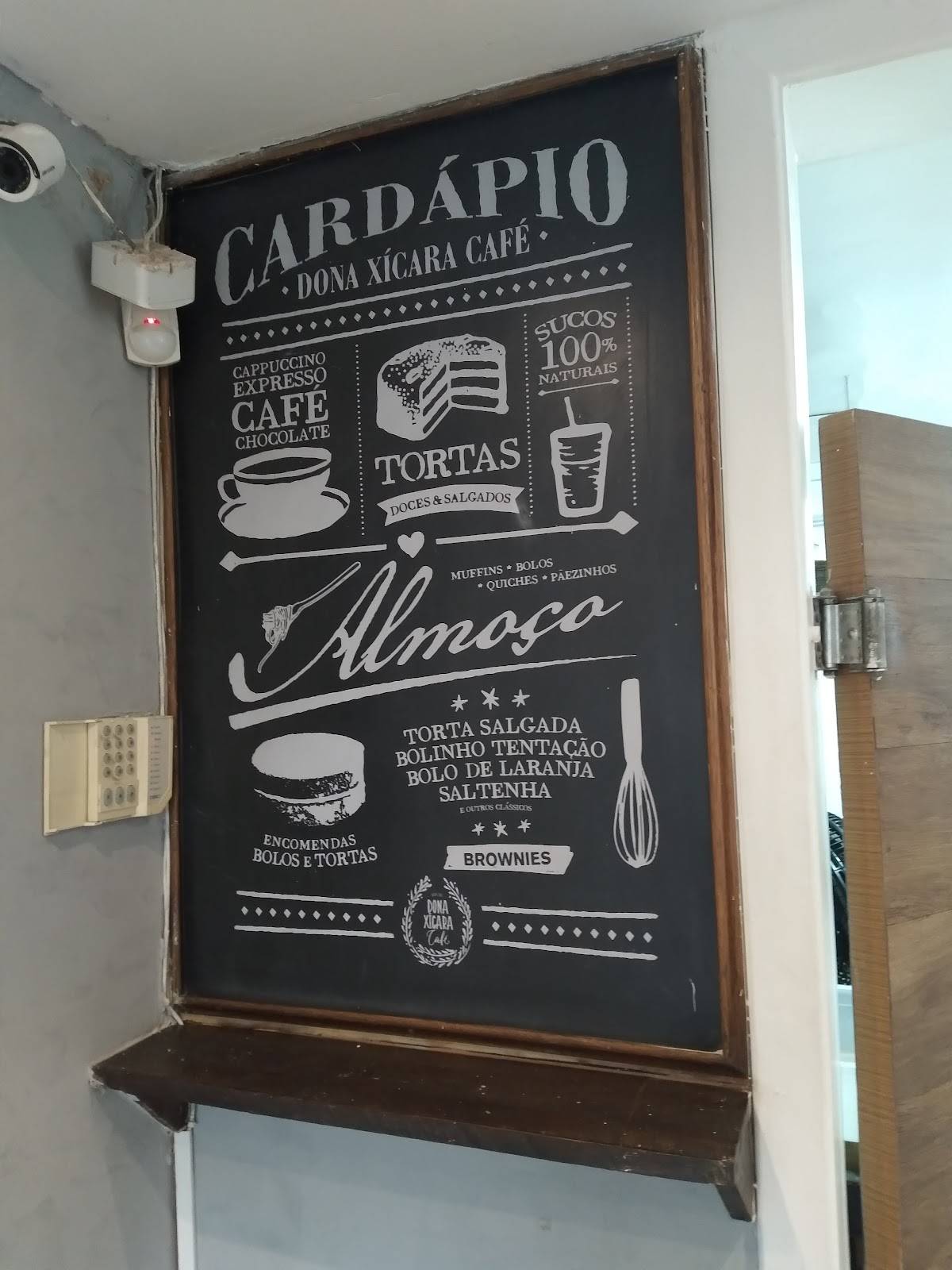 Dona Xícara cardápio