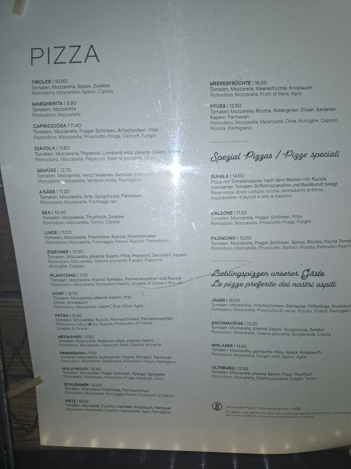 Menu di Dorfgasthaus Linde 