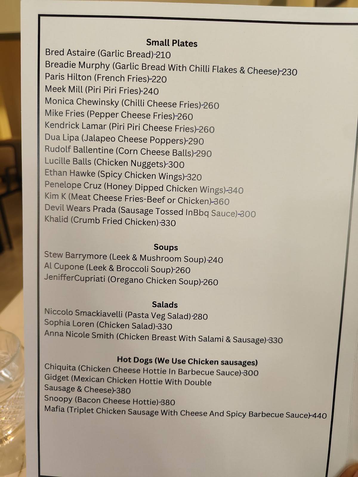 Eatalica menu