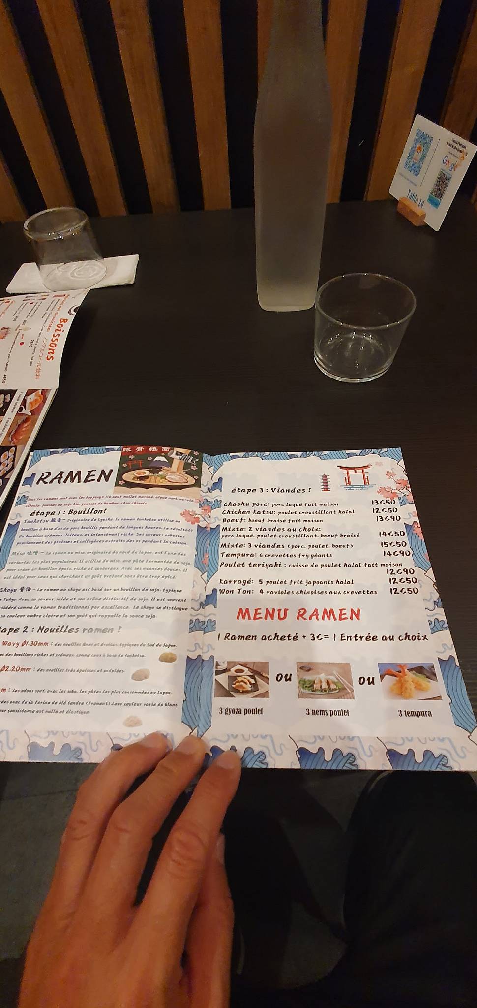 Menu de Edogawa