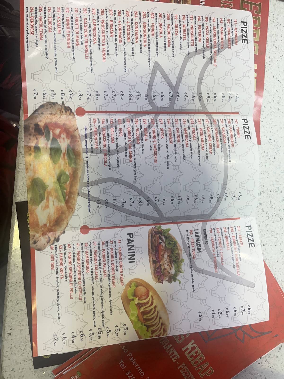 Menu di EFES RISTORANTE GRILL 