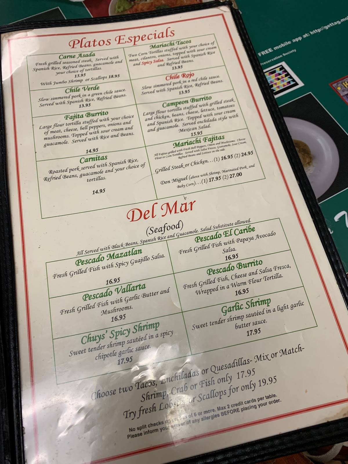 El Mariachi Menu Kaneohe - x1dtevo