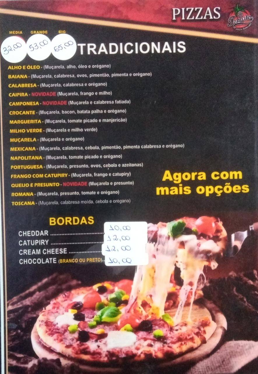 El Tomato Pizzaria cardápio
