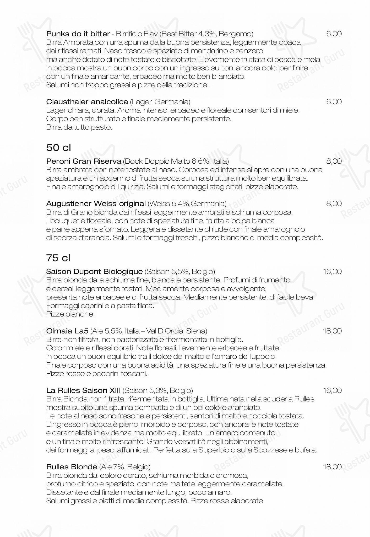 Emma in Roma - Drink menu