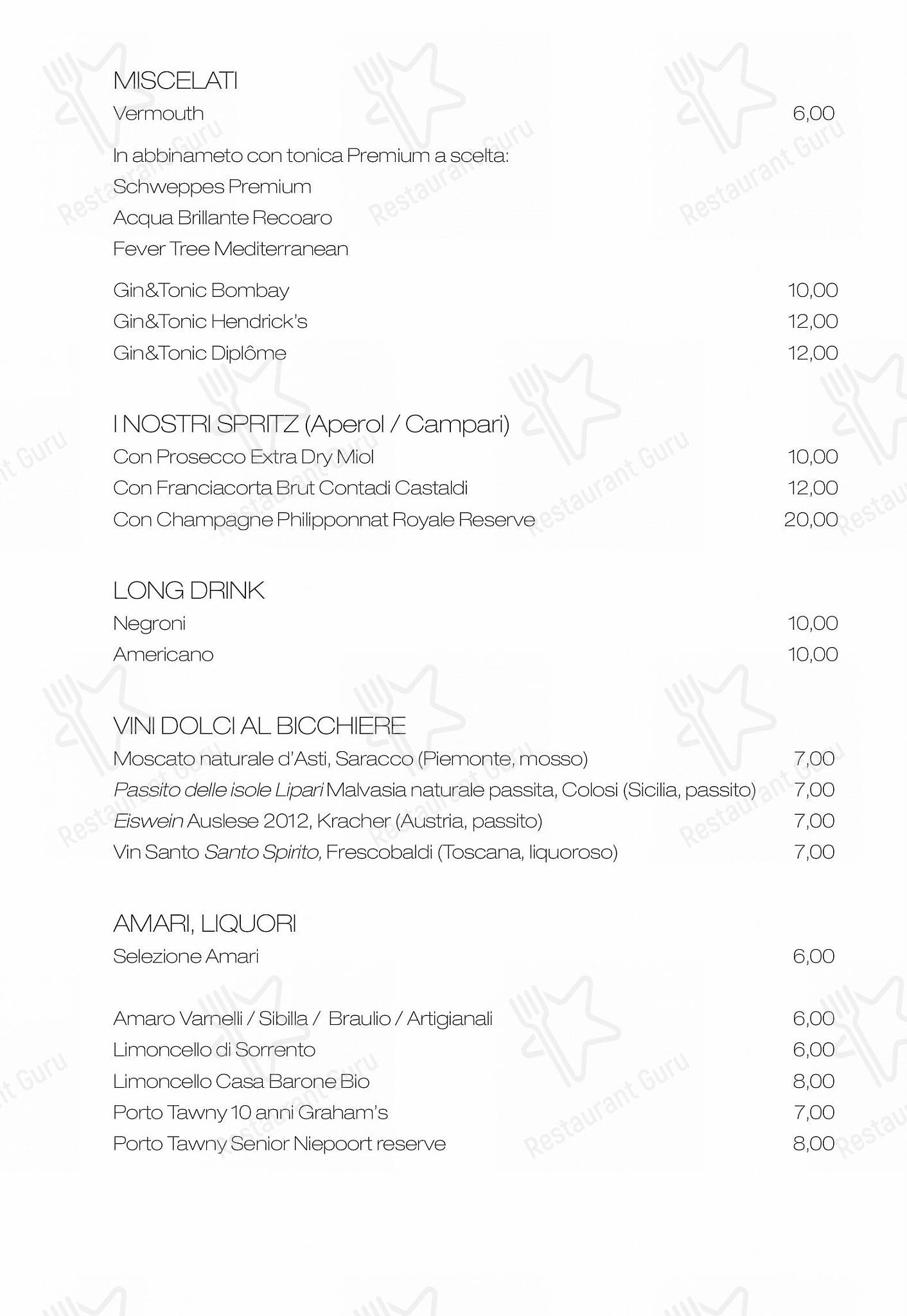 Menu di Emma - Drink menu