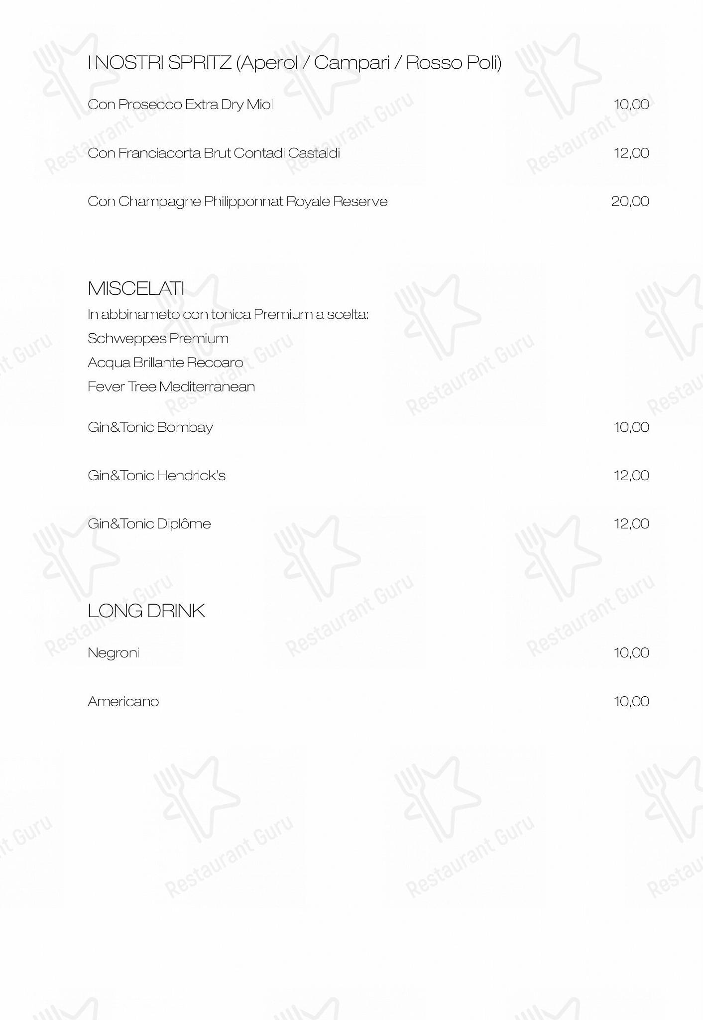 Drink menu per Emma pizzeria