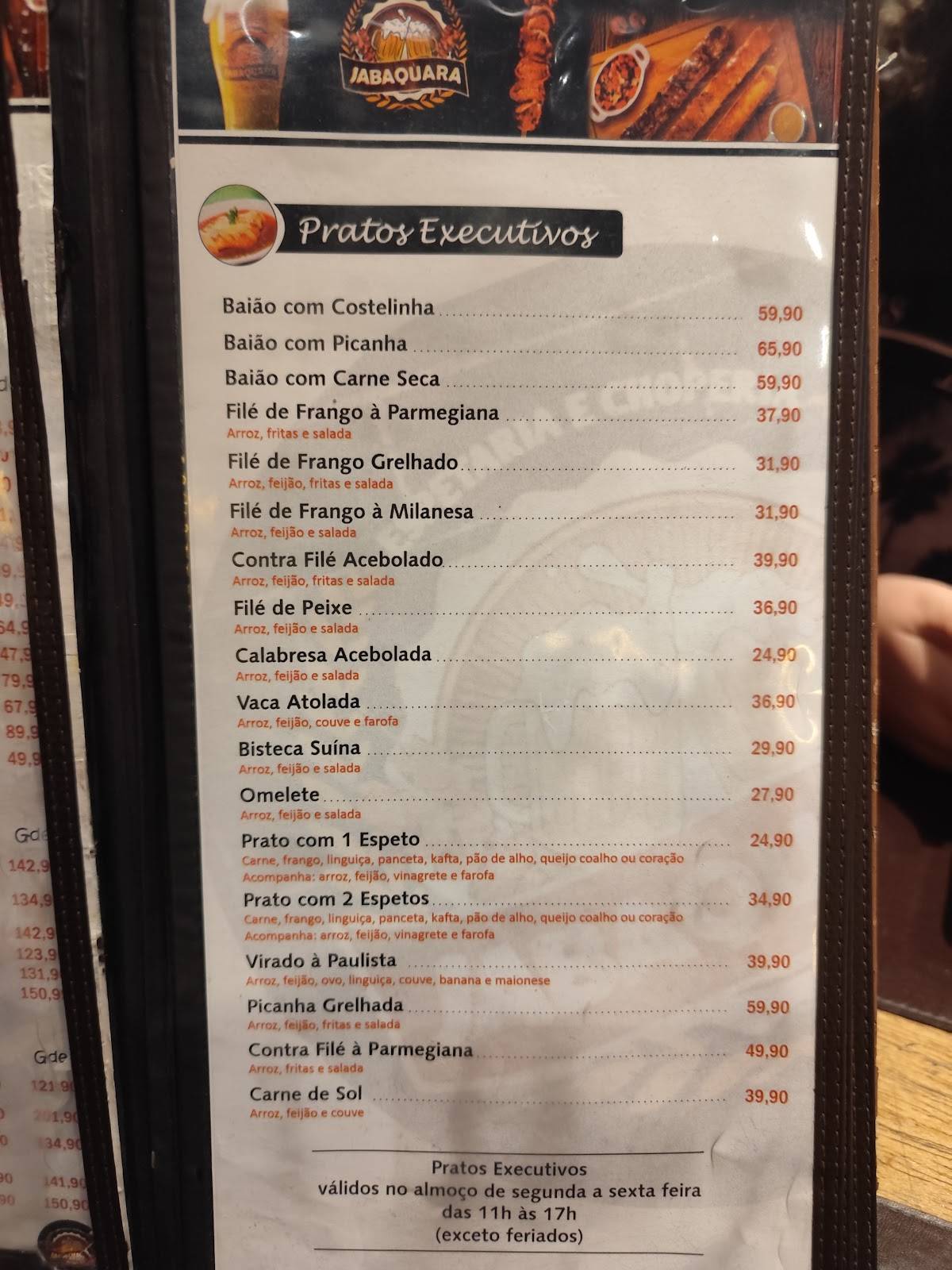 Espetaria e Choperia Jabaquara cardápio