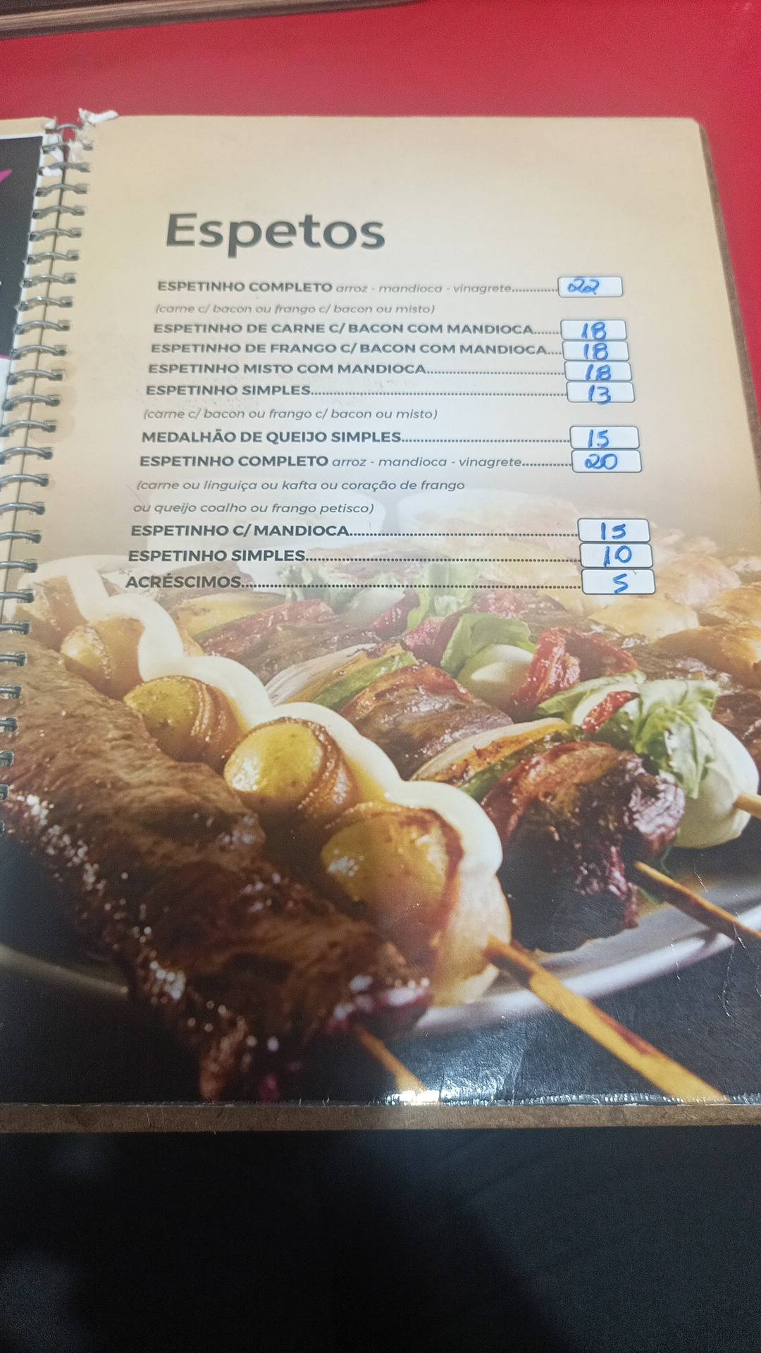 Espetinho Do Paraguai cardápio