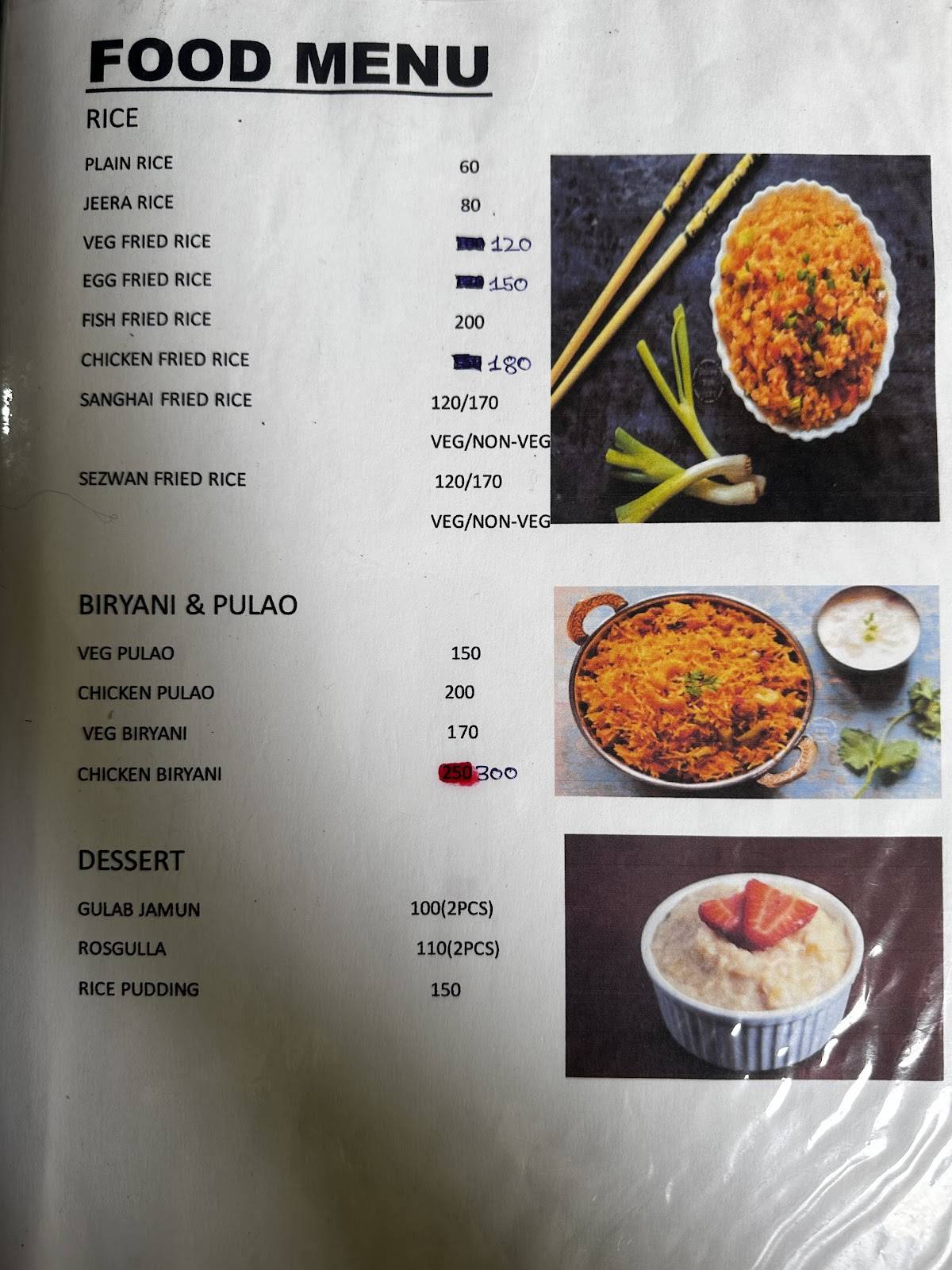 FOOD HUB PELLING menu