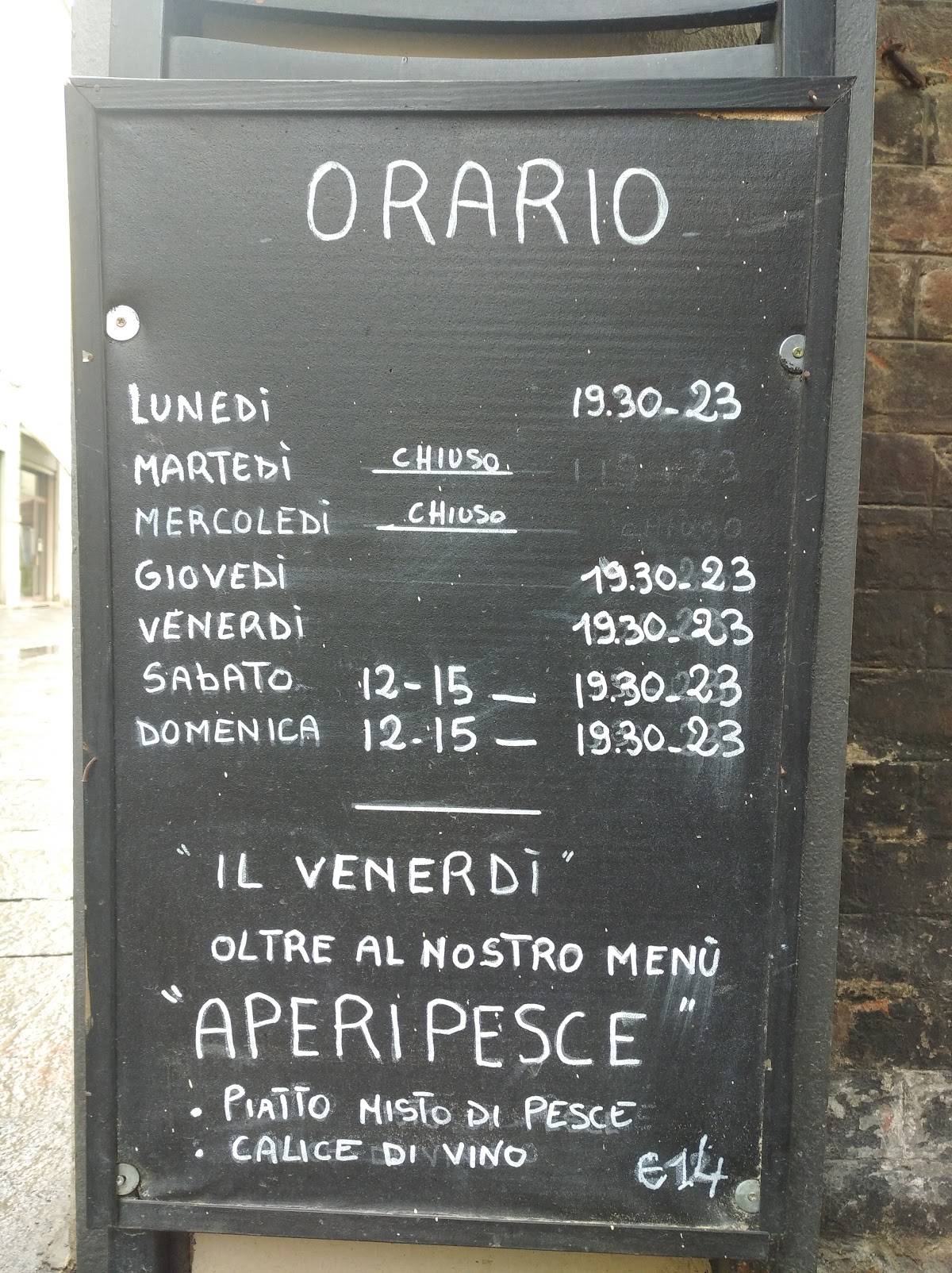 Menu di Ristorante la Balena Ristopesce 