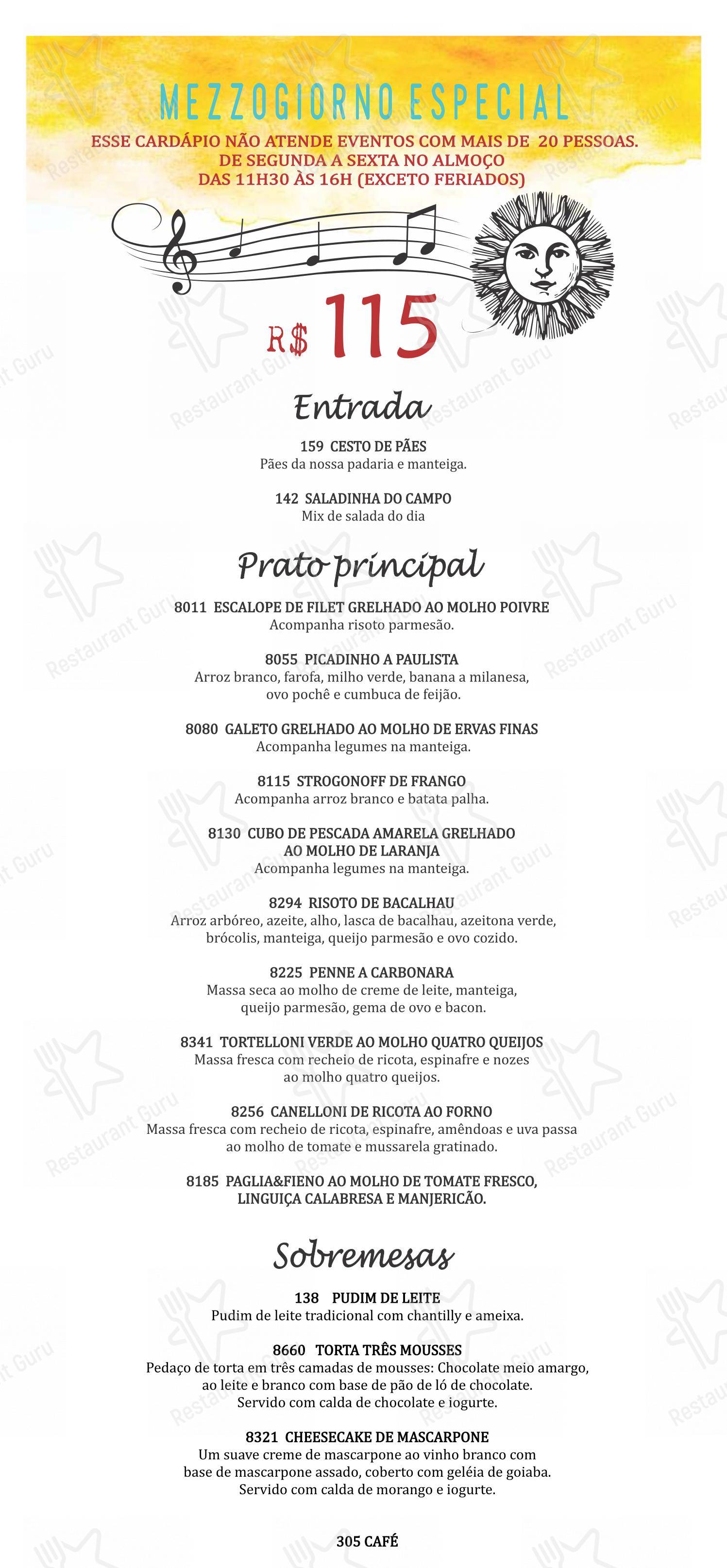 Famiglia Mancini Trattoria em São Paulo - Menu bar