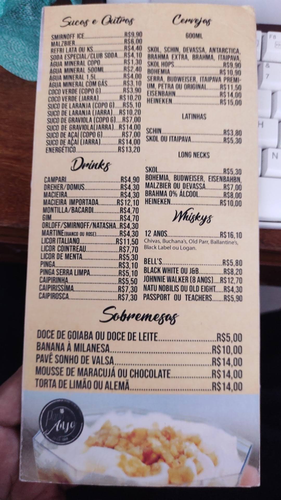Menu em Farol Bar e Restaurante, Natal, Av. Gov. Silvio Pedroza
