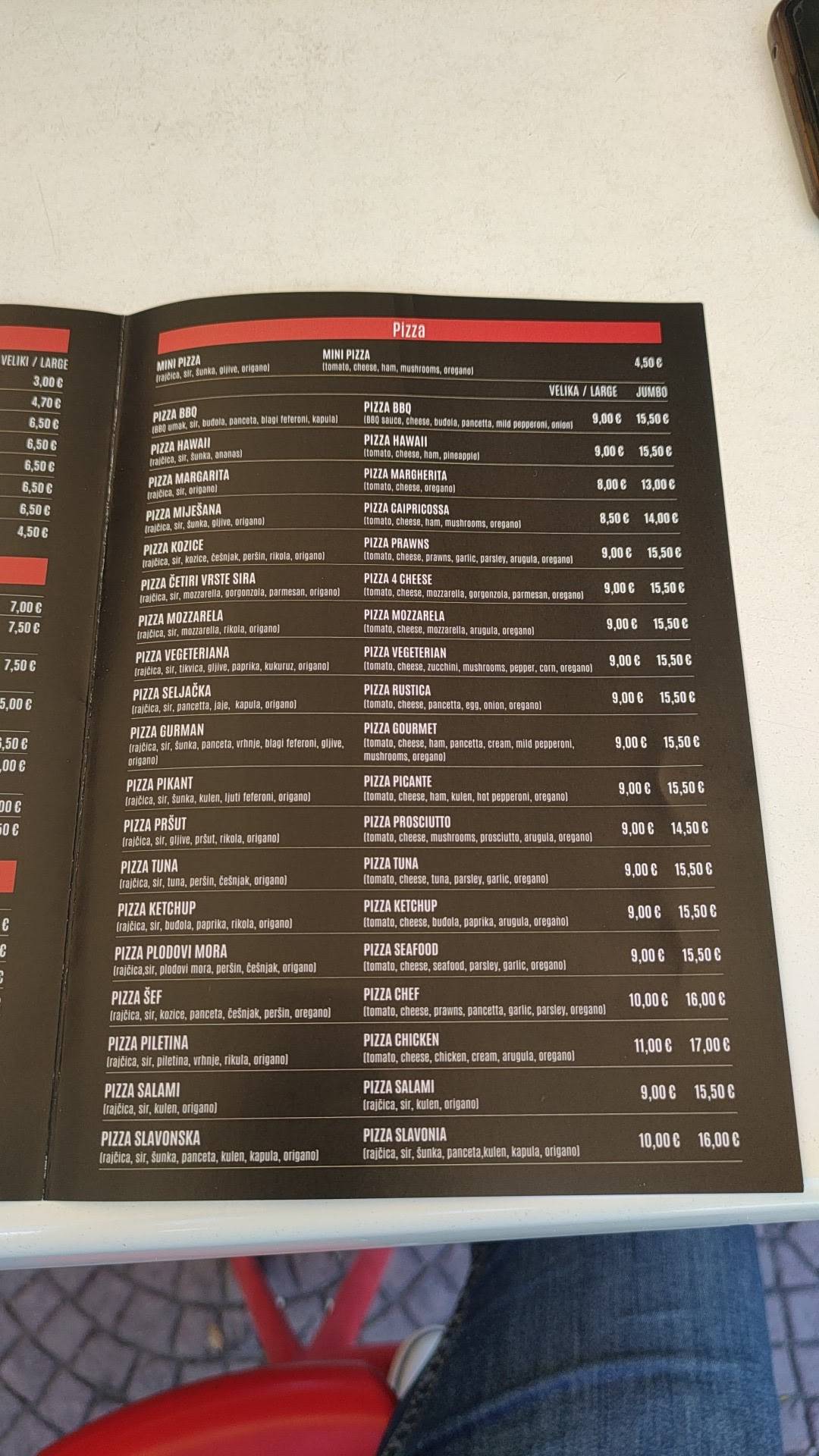 Menu di Fast Food Ketchup 