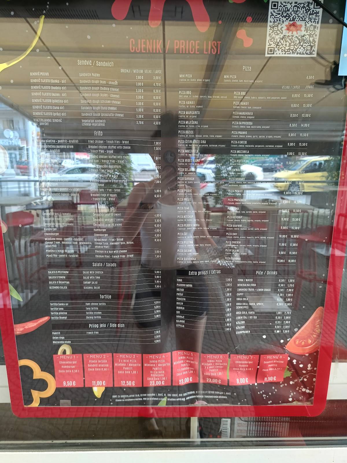 Menu di Fast Food Ketchup 