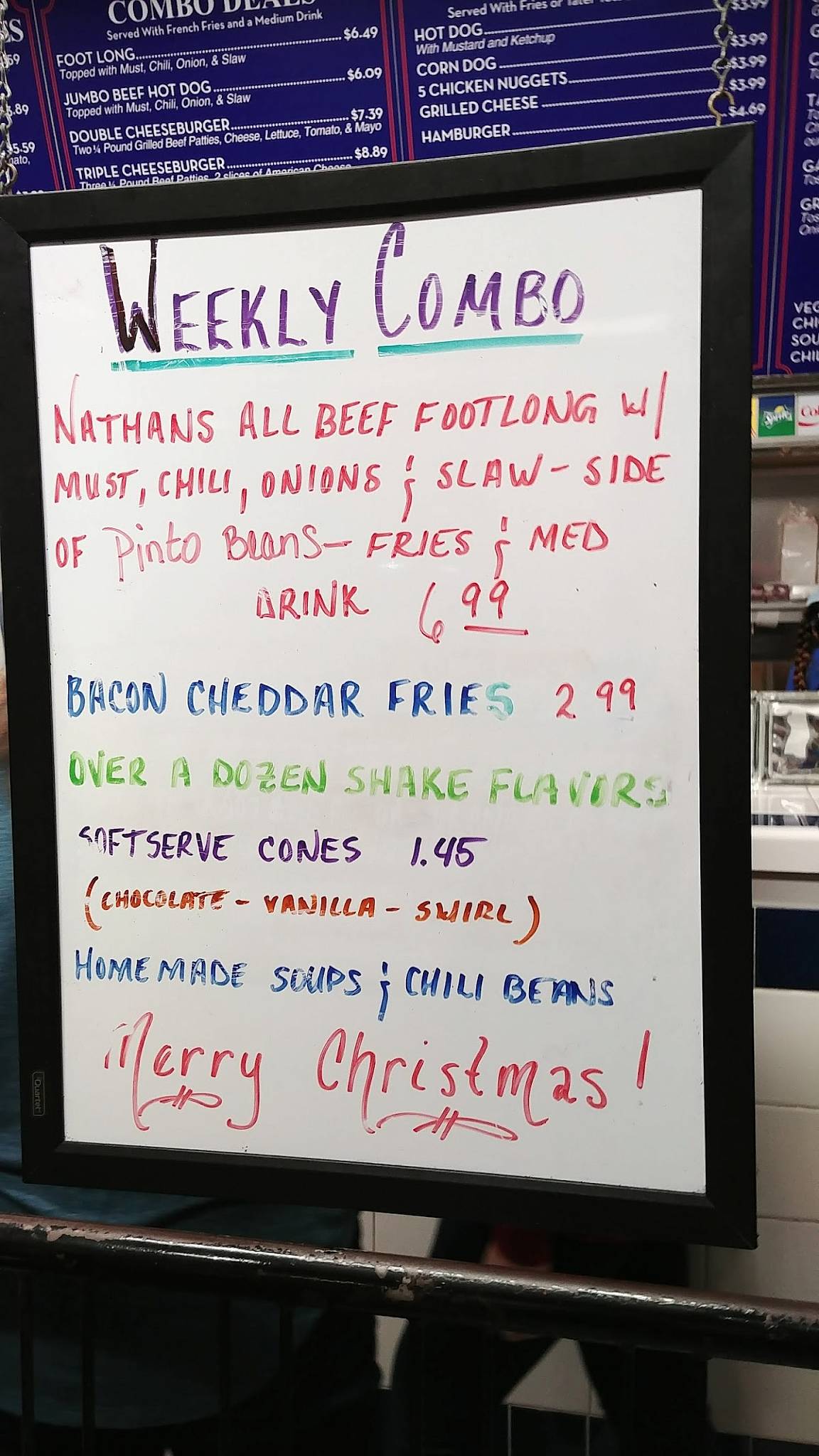 Menu at Hot Dog World fast food, Hendersonville