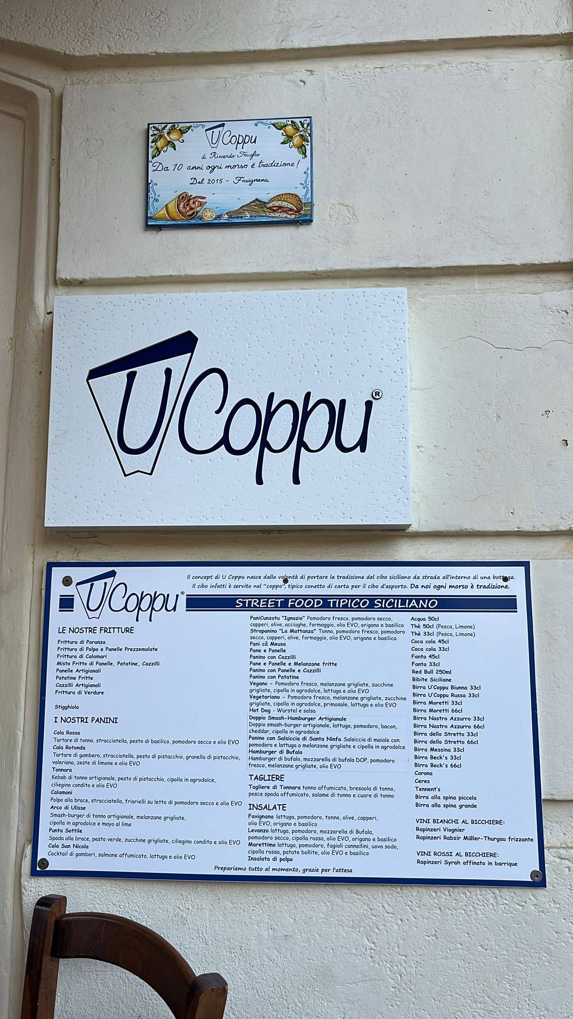 Menu di U Coppu 