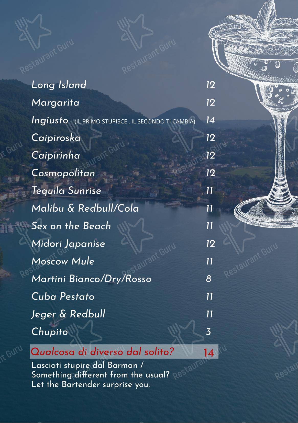 Menu di Fiammetta Beach Club - Menu