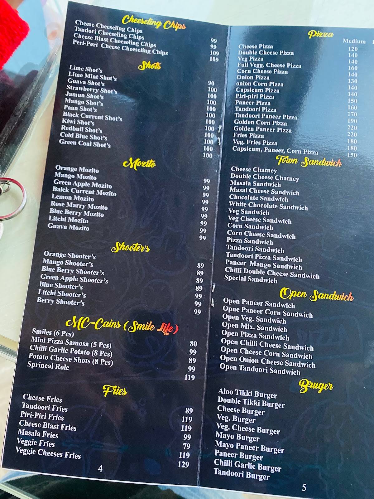 Firefly Club & Restro menu