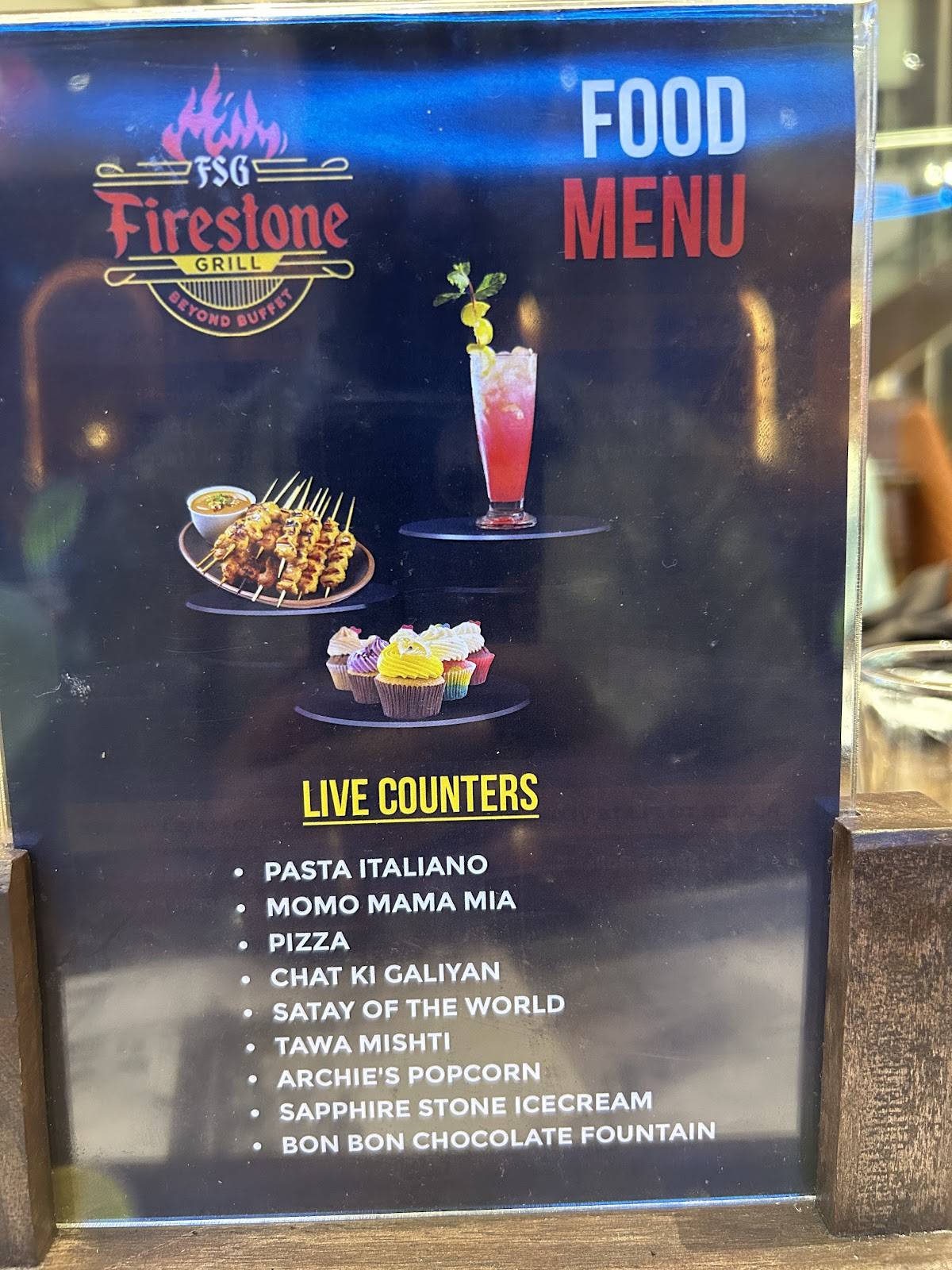 Menu at Firestone Grill Buffet, Hyderabad