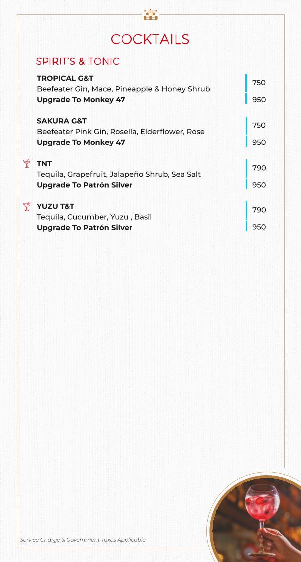 Foo Bandra menu
