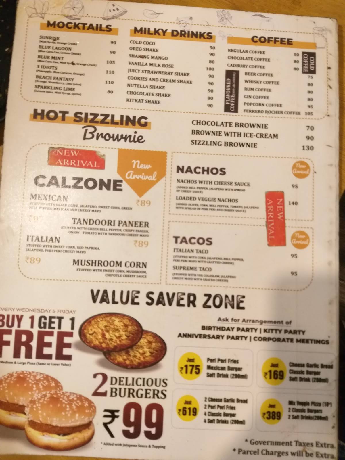 Food mohalla menu