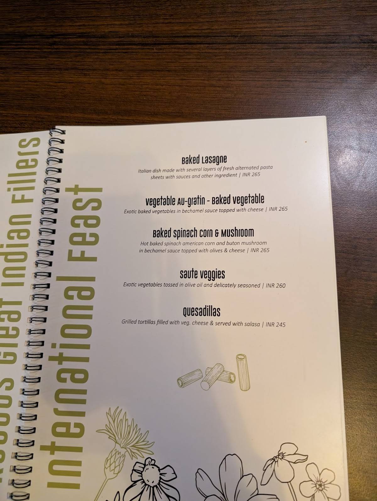 Forest Deck menu