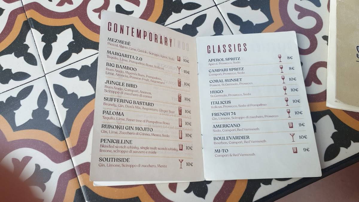 Menu di Spadara Bistrò 