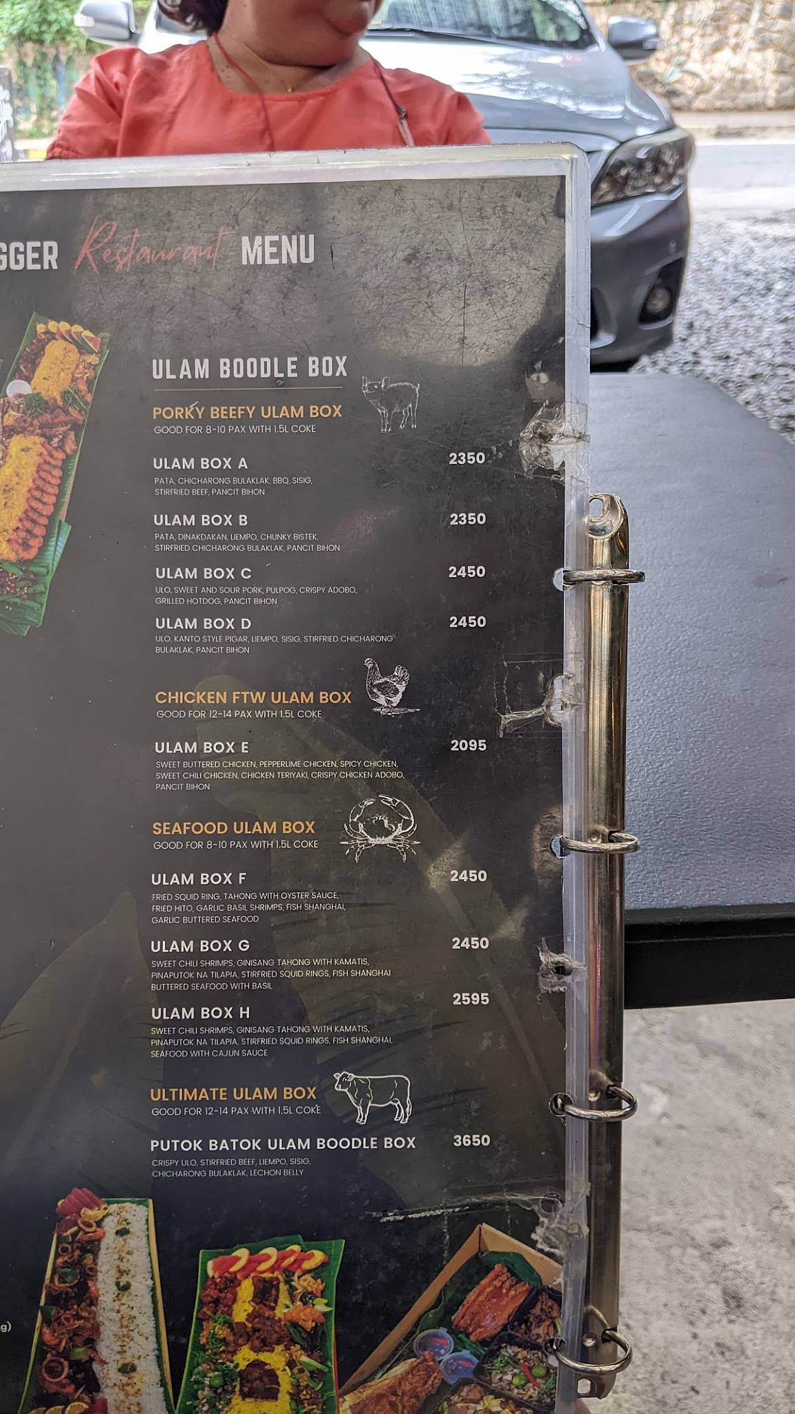 Menu at Fork N' Dagger restaurant, Baguio