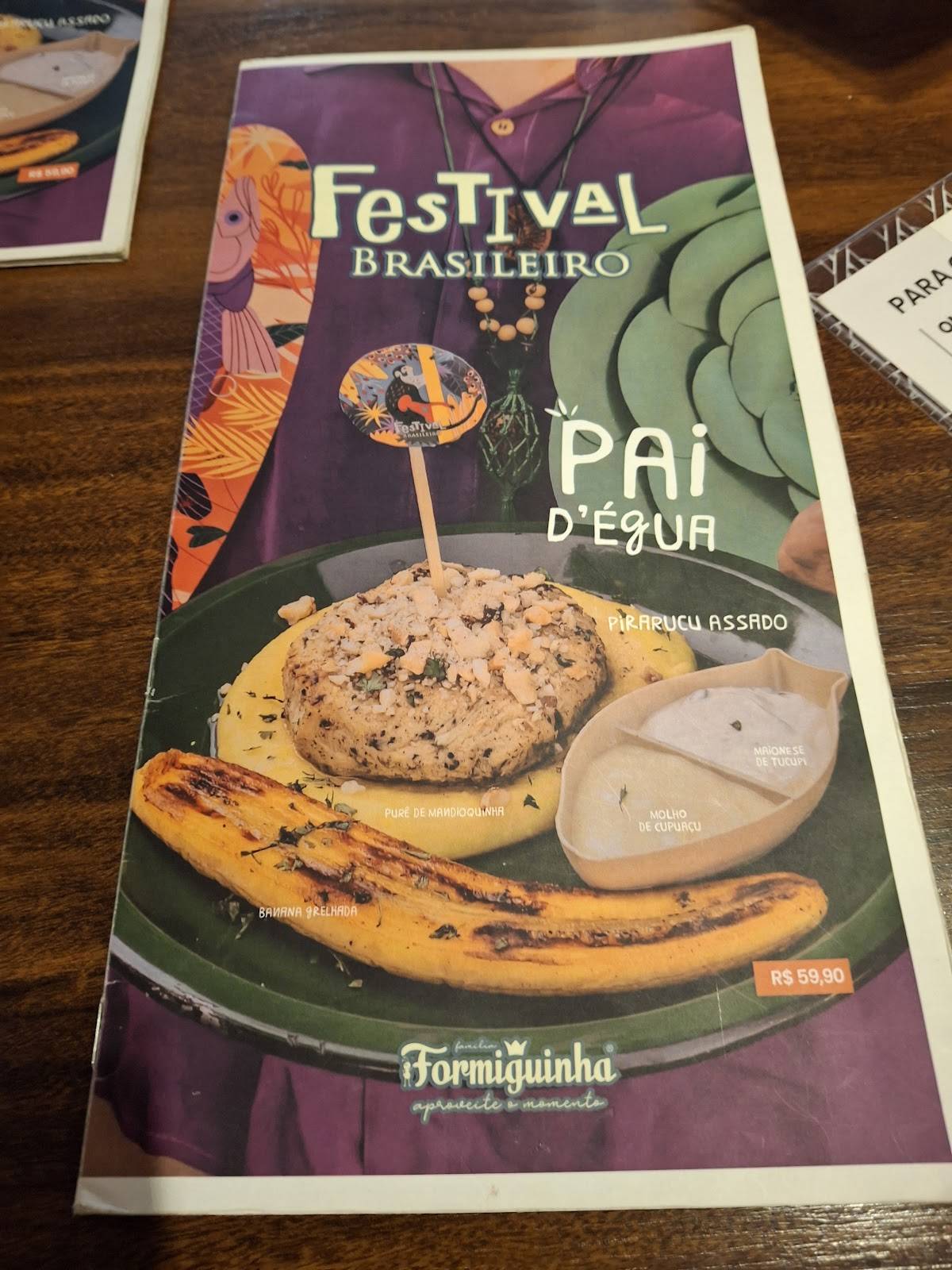 Formiguinha Doçaria cardápio