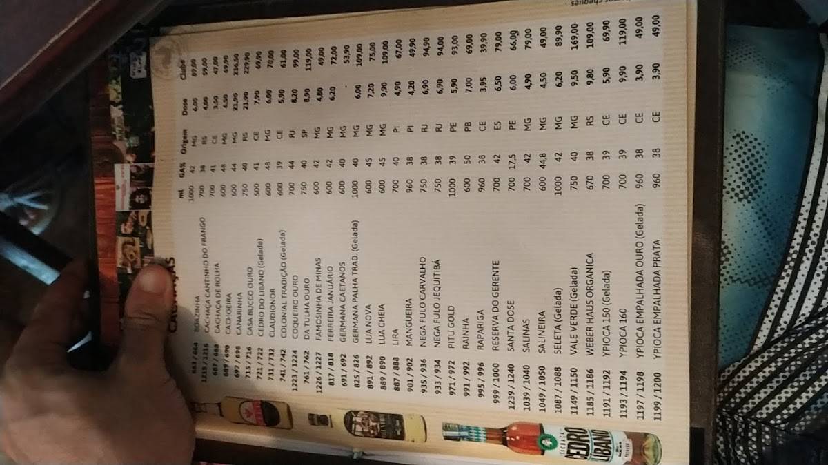 Cantinho do Frango Sul cardápio